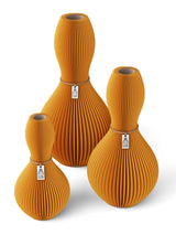 Vase Shape Set aus 3 Vasen Golden Sunrise ICONIC HOME