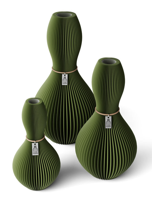 3er Set in moss green