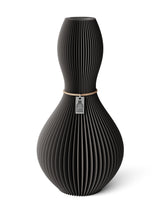 Vase Shape Stormy Gray 32 cm ICONIC HOME Naturfarbenes Band