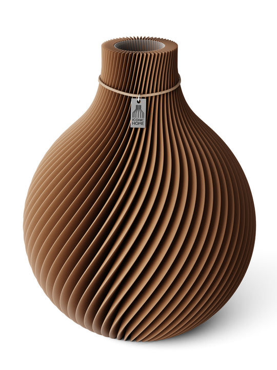 Vase Sphere in choco brown