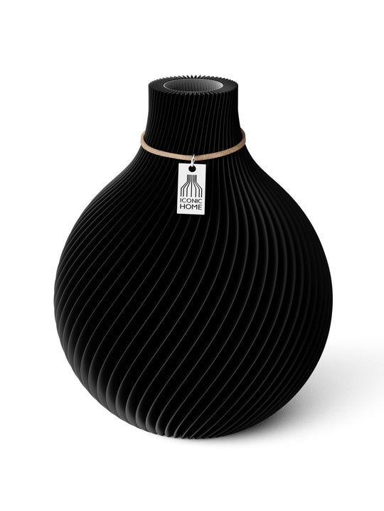 Vase Sphere in deep black