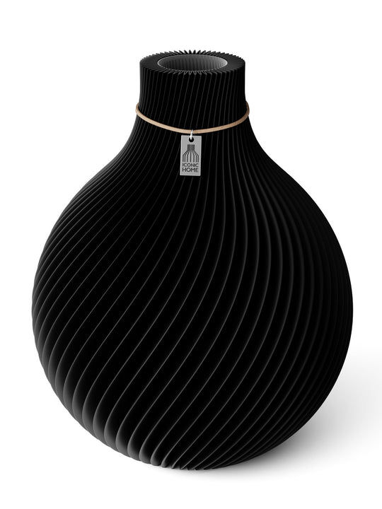Vase Sphere in deep black