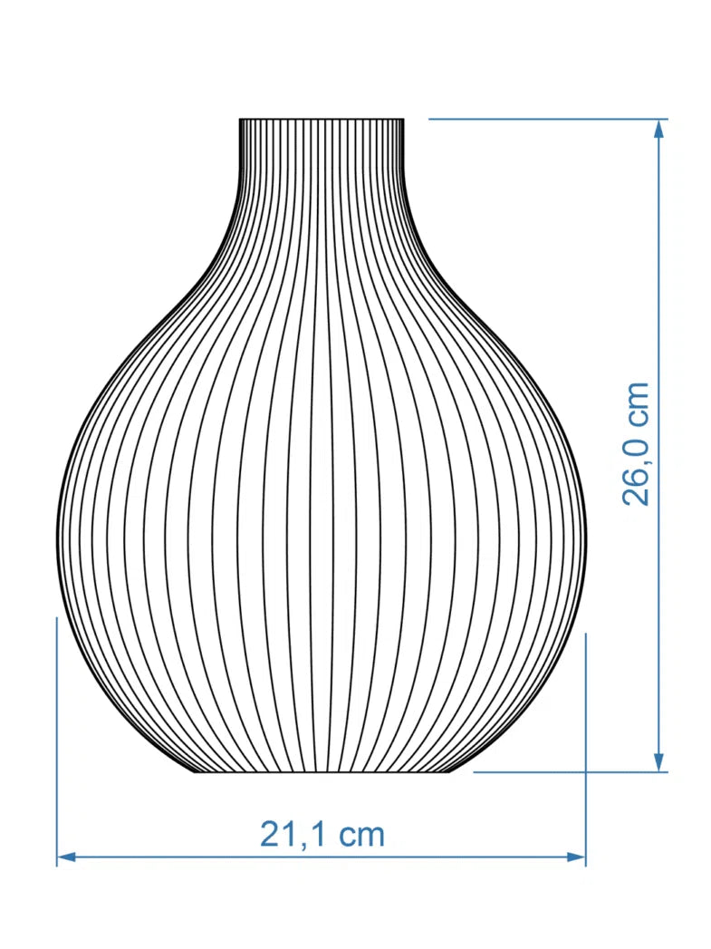 Vase Sphere ICONIC HOME Size Medium