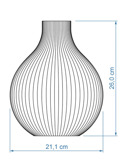 Vase Sphere ICONIC HOME Size Medium