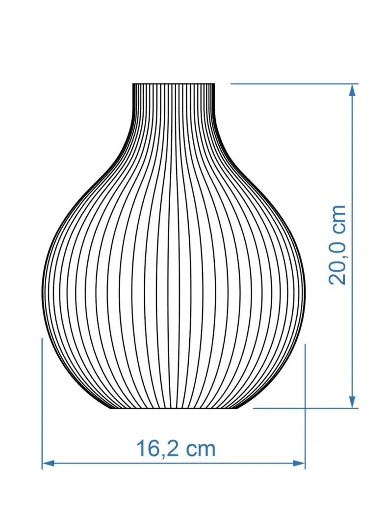 Vase Sphere ICONIC HOME Size Small