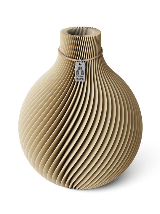Vase Sphere in natural oak