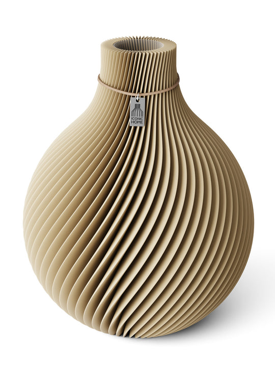 Vase Sphere in natural oak