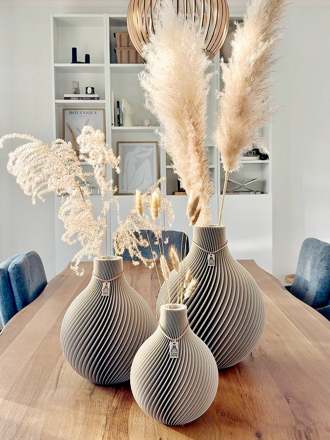 Vase Sphere mit Pampasgras Deko ICONIC HOME #mood