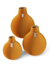 Vase Sphere Set aus 3 Vasen Golden Sunrise ICONIC HOME