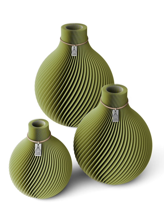 Vase Sphere 3er Set in matcha green