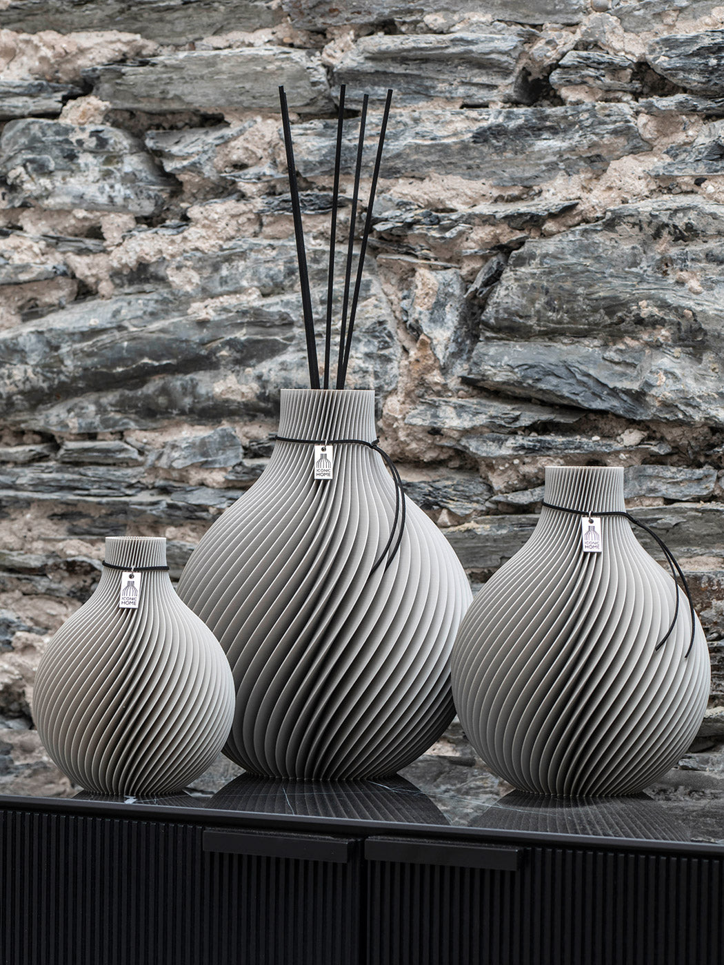 Vase Sphere Set mit Duftvase Groß ICONICH HOME #mood