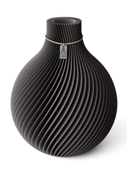 Vase Sphere in stormy gray