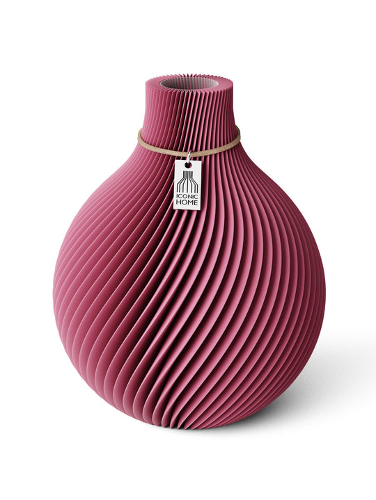 Vase Sphere in soft berry