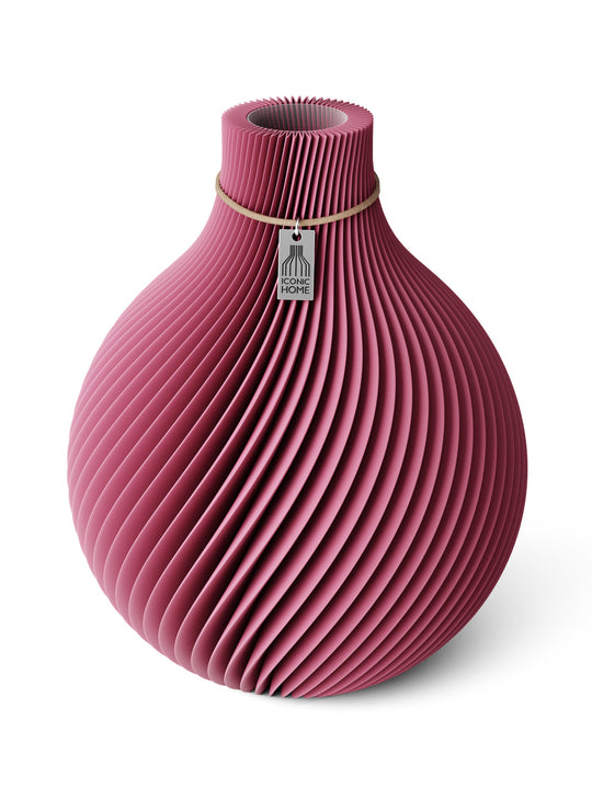 Vase Sphere in soft berry