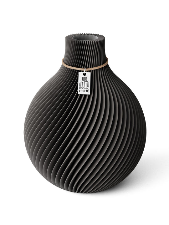 Vase Sphere in stormy gray