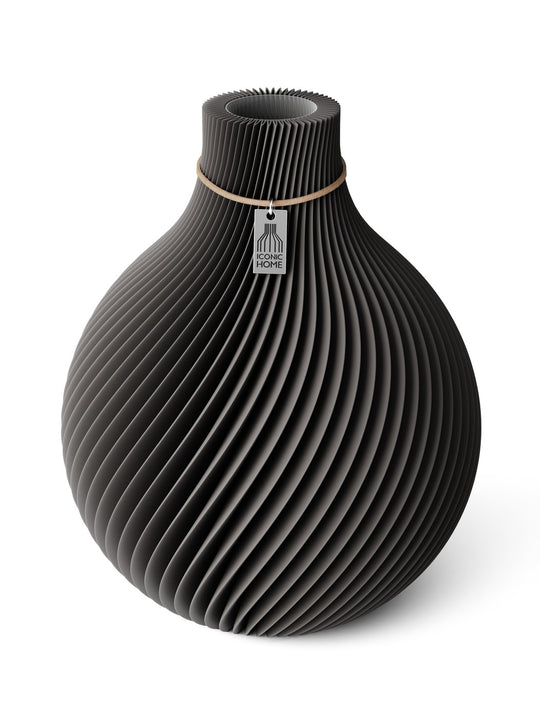 Vase Sphere in stormy gray