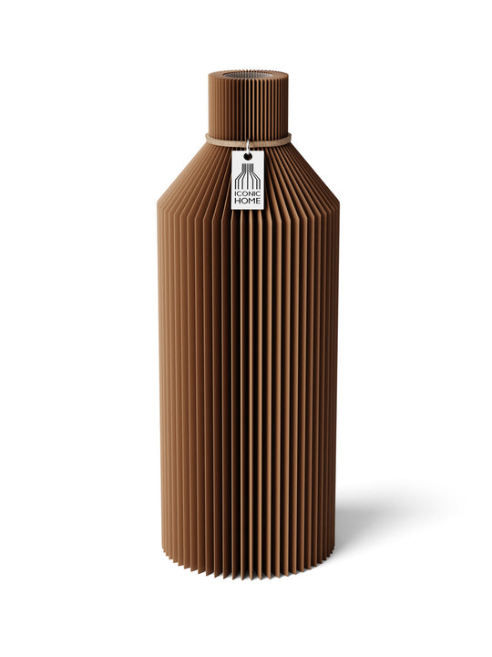 Vase Straight in shadow gray