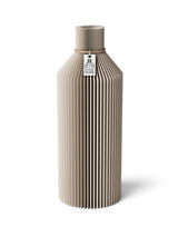 Vase Straight Cozy Greige 24 cm ICONIC HOME Naturfarbenes Band