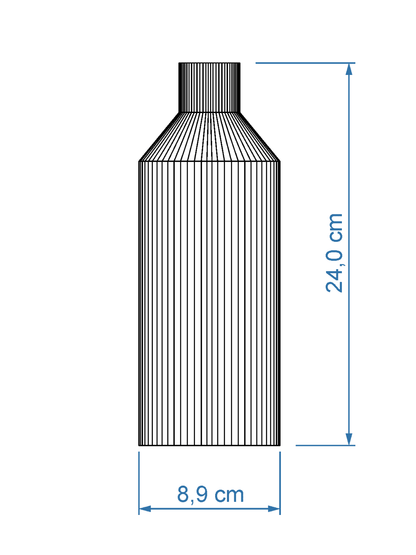 Vase Straight ICONIC HOME Size Small