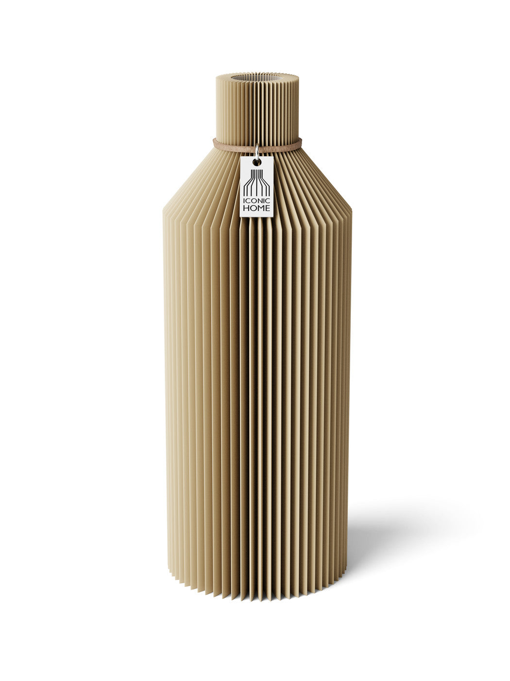 Vase Straight Natural Oak 24 cm ICONIC HOME Naturfarbenes Band