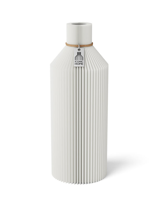 Vase Straight in pure white