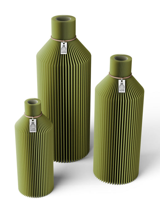 3er Set in matcha green
