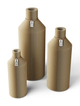 3 Vasen Set Straight Natural Oak ICONIC HOME Naturfarbenes Band