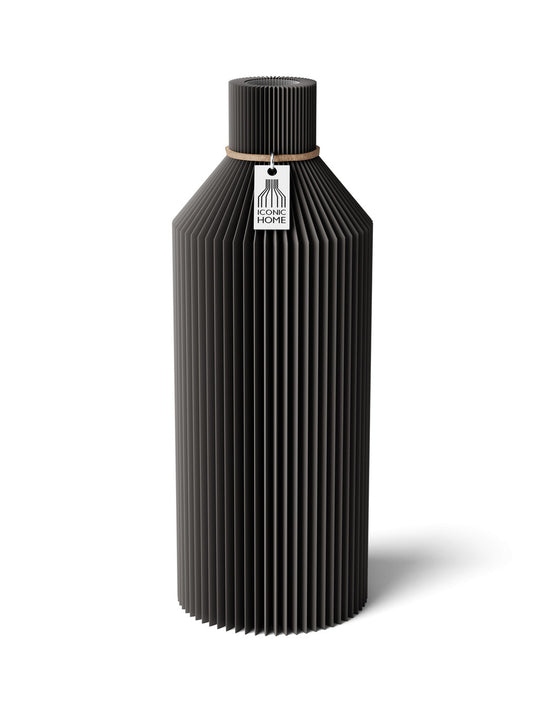 Vase Straight in stormy gray