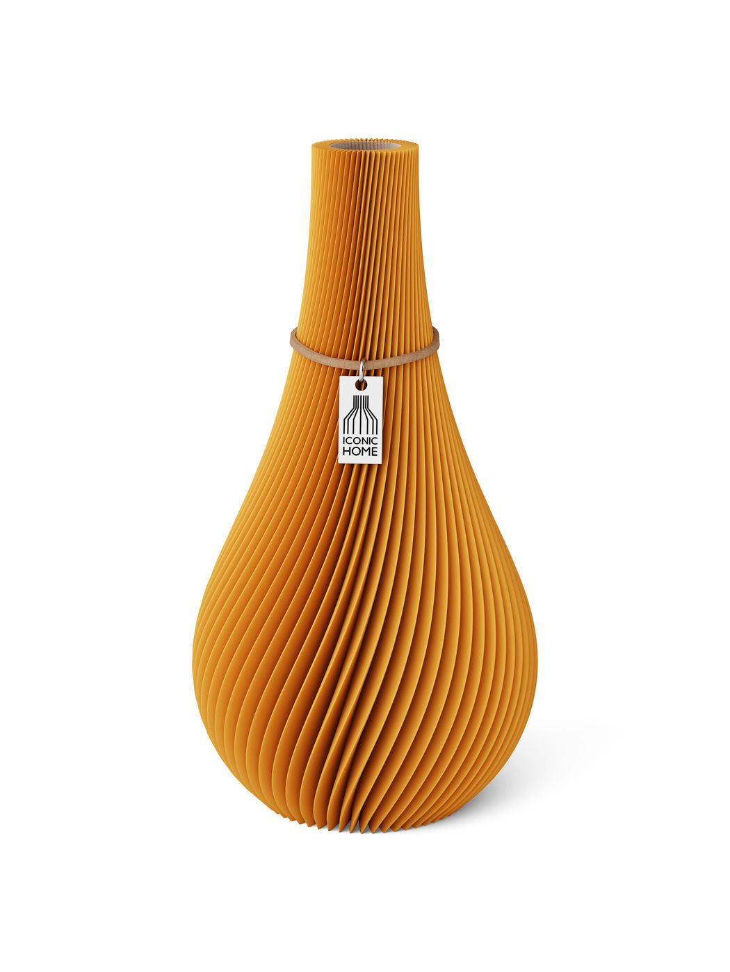 Vase Twist Golden Sunrise 24 cm ICONIC HOME