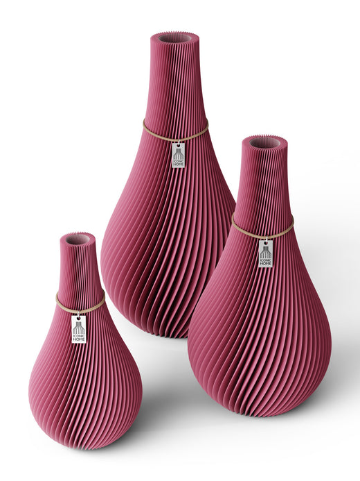 3er Set in soft berry